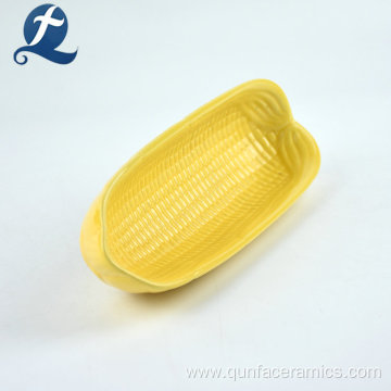 Corn Shape Heat Resistant Ceramic Bakeware Baking Dish